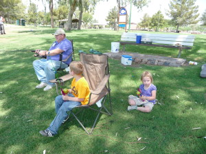 Dad loved fishing, and he loved taking his grandkids fishing.